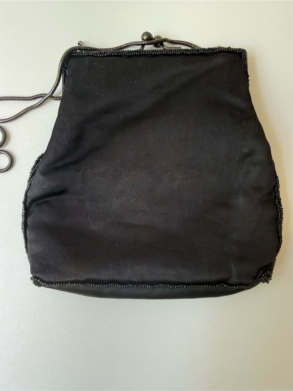 Black Embroidered Evening Crossbody Bag - Picture 3 of 4